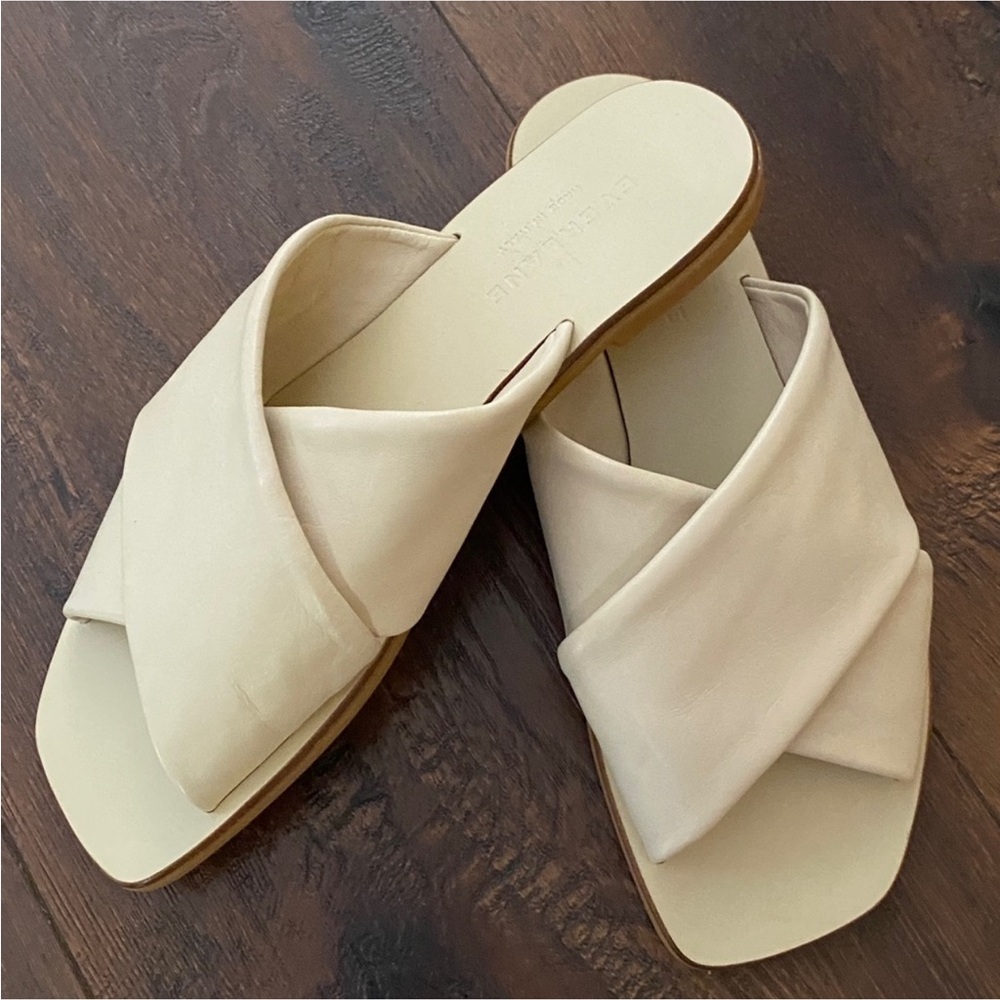 Everlane Shoes The Day Crossover Cream Sandals New size 5